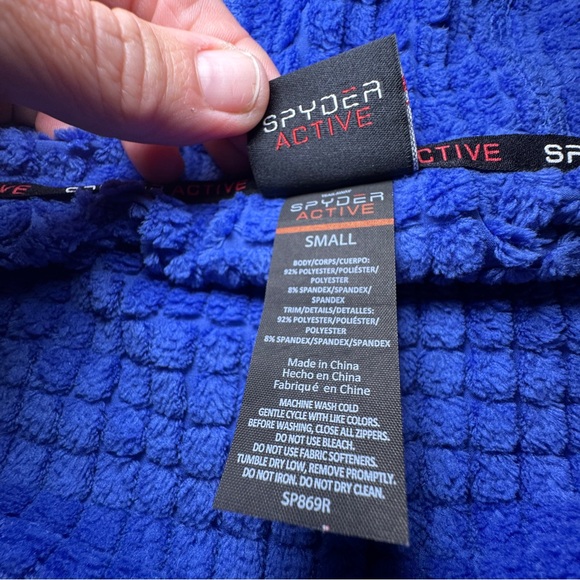 Spyder‎ Full Zip Up Hooded Fleece Jacket Coat Hoodie Size Small - Picture 9 of 10